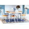 5-Pc Natural/White Dinette Set 4145/4222 (CO)