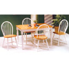 5-Piece White/Natural Dinette Set 4147/29 (PJ)