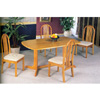 5-Pc Solid Wood Dinette Set In Oak Finish 4177-55 (CO)