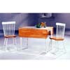 3-Pc Natural/White Table And Chairs 4251-17 (CO)