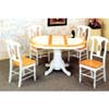 5-Pc  Natural/White Dinette Set 2506(ML)/4217(CO)