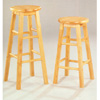 Solid Wood Bar Stool In All Natural Finish 427_ (CO)