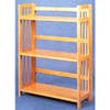 All Natural 3 Shelf Folding Bookcase 4286 (CO)