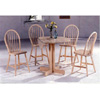 5-Pc White Wash Dinette Set  Drop Leaf Table 4352/4339 (CO)