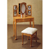 Oak Finish Photo Vanity Set 4509(CO)