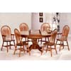 7-Pc Oak Finish Dinette Set 4815/5388A/89A (CO)