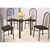 5-Pc Black Dining Set  4840 (WD)