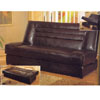 Brown Vinyl Futon Sofa Bed 500771 (CO)