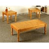 3-Pc Coffee And End Table Set In Pine Finish 5110 (CO)