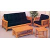 Oak Mission Style Fuson Sofa And Chair 5137 (CO)