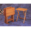 Oak Folding Tray Table Set 5199 (COFS25)