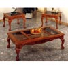3-Pc Oak Finish Coffee And End Table Set 5226 (CO)