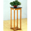 Oak Finish Plant Stand W/GN Marble Top 5336(COFS13)