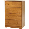 Solid Wood 4-super Jumbo Drawer Chest