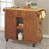 Medium Oak 3-Drawer Kitchen Butler 534-477(PWFS)