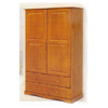 Solid Wood Wardrobe w/Two Drawers 5610_ (PI)