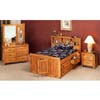 Solid Pine Full Size Bed With Underdresser 5629/30 (CO)