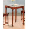 Bar Table In Walnut Finish With Granite Top 5978 (CO)
