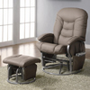 Coaster Deluxe Swivel Glider and Ottoman