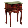 Marble Top Hall Table W/  Drawers 6056WN-GR (ITM)