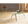 3pc Glass Coffee And End Table Set 62020(ML)