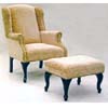 Martha Wing Chair And Ottoman Set 6601 (ML)