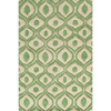 Hand Tufted Modern Waves Green Polyester Rug 14618631(OFS141