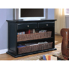 Contemporary Black Occasional Sofa Console Table TV Stand 70