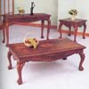 Coffee Table Set 3-Piece Oak Finish 7136  (A)