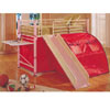 Twin Bunk Bed w/Slide And Desk 7337 (ABC)