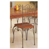 Pine And Metal Dining Chair 7383 (CO)