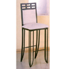 Black  Matrix Design Bar Stool With Beige Fabric 3407C(EI)