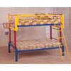Multicolor Twin/Twin Bunk Bed 7598 (CO)