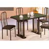 5-Pc Green and Black Marble Dining Set 780-36 (WD)