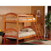 Twin/Twin Wood Arched Design Convertible Bunk Bed B125H(KBFS