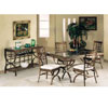 5-Pc Egyptian Glass Top Dining Set 8630/31 (A)