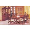 7-Piece Huntington Cherry/Gold Accent Dinette Set 8759 (A)