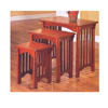 Nesting Table Set In Mission Oak Finish 901049 (CO)