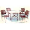 4-Piece Steel/PVC Strap Table Set 91102 (LB)
