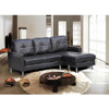 Brown Sofa with Chaise 9201(PJ)
