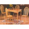 5-Pc Natural and Terra Cotta Dining Set 9230 (WD)