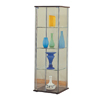 Modern Design Glass Curio in Cappuccino 950172(CO)