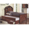 Solid Wood Barnyard Twin Size Captains Bed 99014(ML)