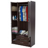 Inval 3-Door Espresso Armoire AM-B223(OFS)