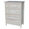 Solid Wood Shaker Style 4 Drawer Chest (WFFS)