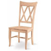 Solidwood Double X-Back Chair C-20P (IC)
