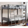 Full/Full Bunk Bed in Silver Gun Metal Finish CM-BK1013(IEM)