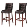 Parsons Chairs With Brown Finish (Set Of Two) D290-PC(KBFS)