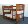 Solid Wood Bookcase Bunk Bed, Twin Over Twin BK701-Expresso(