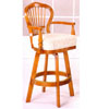 Swivel Bar Stool In Oak Finish F4124 (PX)